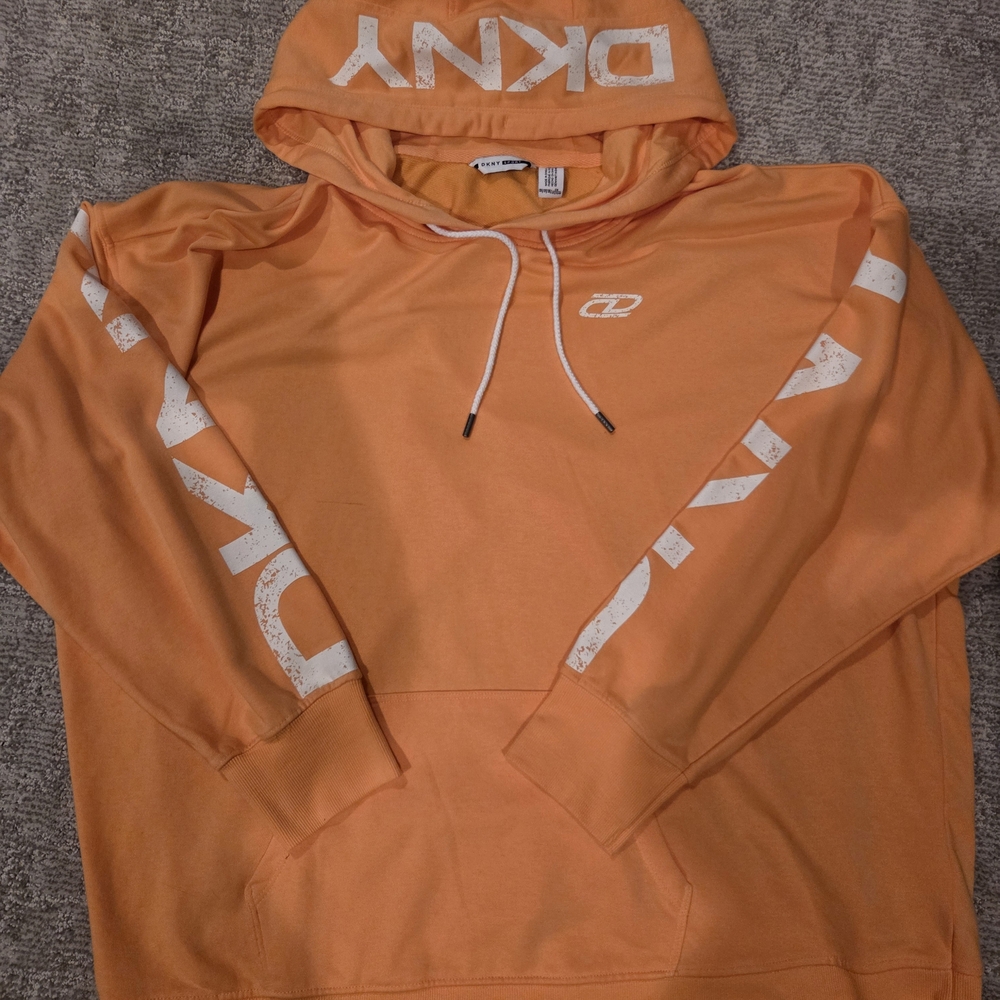 DKNY Sport Orange Women's Hoodie 3X